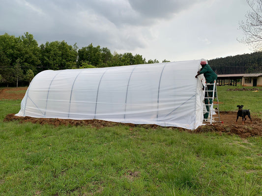 5mx 9m x 2.6/2.7m Greenhouse Installed in Gauteng