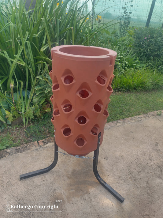 GeoTower Vertical Grower Planter 33 Hole Tower NO GROWING MEDIUM OR SLOW RELEASE