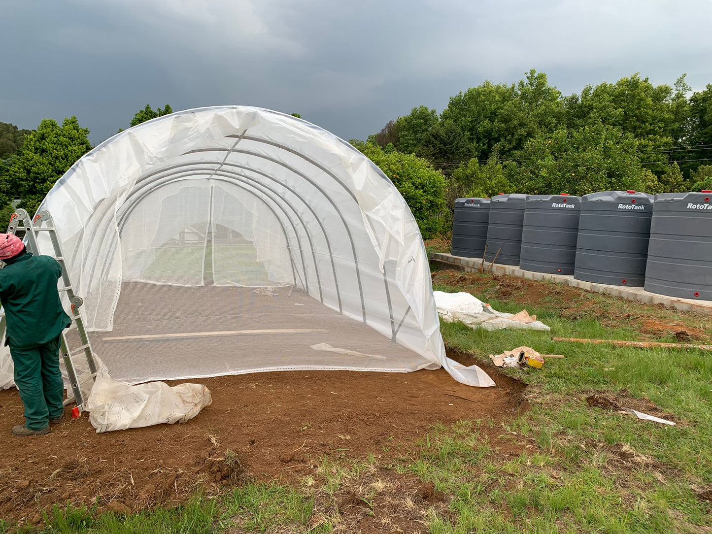 DIY Greenhouse 5 Meter Wide x 9 Meter Long x 2.7 Meter High